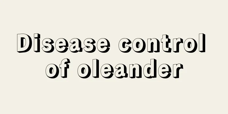 Disease control of oleander