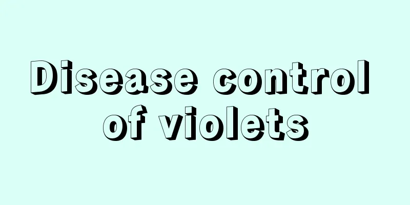 Disease control of violets