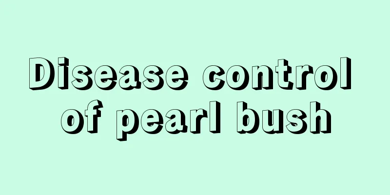 Disease control of pearl bush