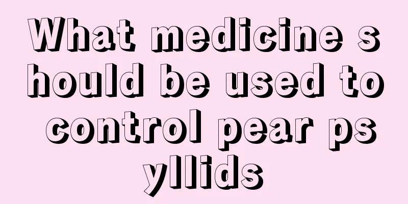 What medicine should be used to control pear psyllids