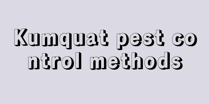 Kumquat pest control methods