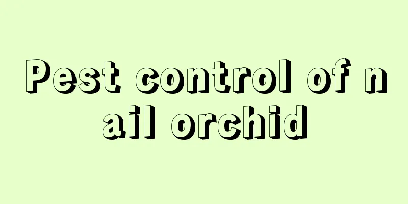 Pest control of nail orchid